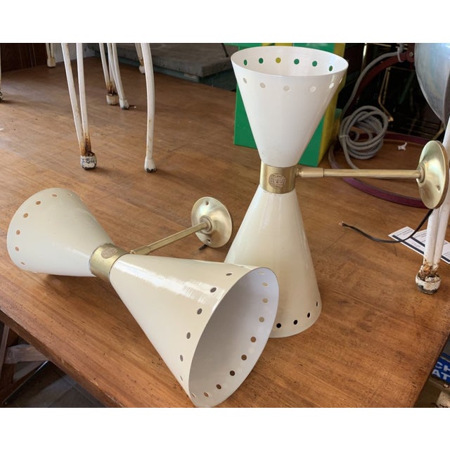 Metal Diablo Model Wall Light from Stilnovo, 1950s For Sale - Image 7 of 7