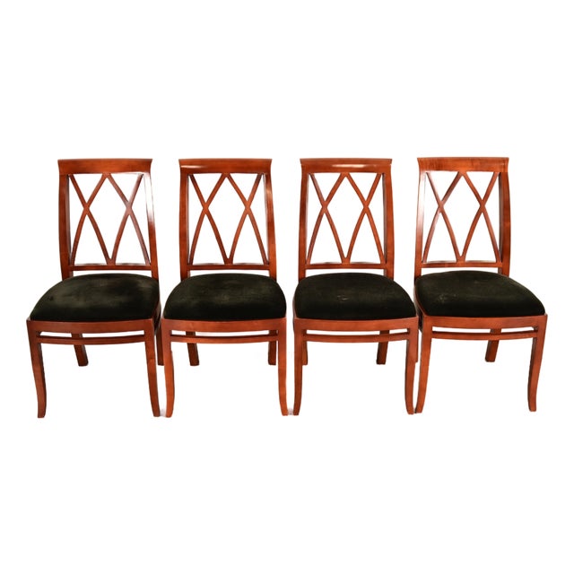 Bernhardt Regency Carved Mahogany Dining Chairs | Set of Four For Sale
