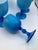 Vintage Carlo Moretti Italy Blue White Cased Murano Glass Wine Water Glasses - Set of 8 For Sale In New York - Image 6 of 7