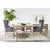 This extendable dining table transforms from a 60-inch round to a 77.5-inch oval configuration, offering flexible seating...