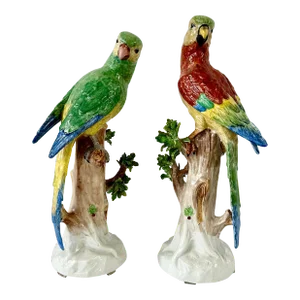 German Dresden Tall Parrots - Set of 2