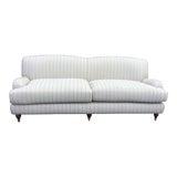 Image of White English Club Sofa For Sale