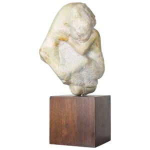 Etched Marble Lover's Embrace by Bernard Simon