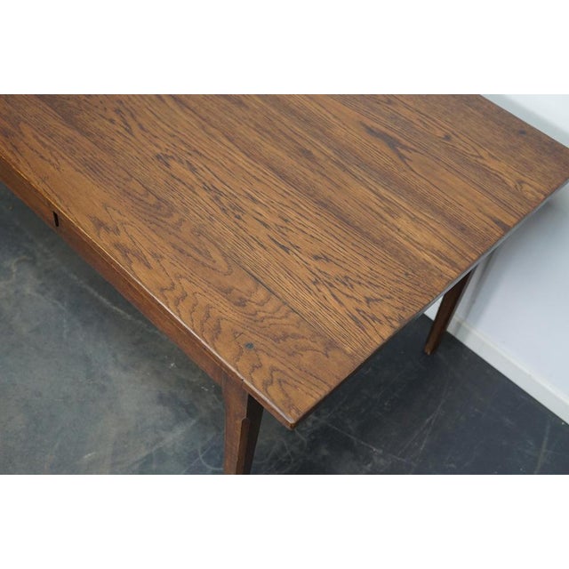 Wood Art Deco French Oak Farmhouse Dining Table, 1920s For Sale - Image 7 of 16