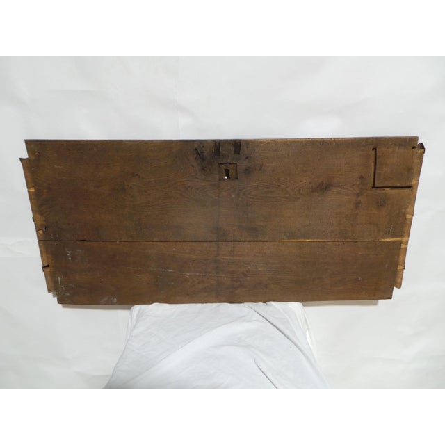 Wood Swedish 100% Original Painted Trunk Front Dated 1814 For Sale - Image 7 of 10