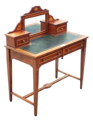 Antique Mahogany Writing Table, 1888