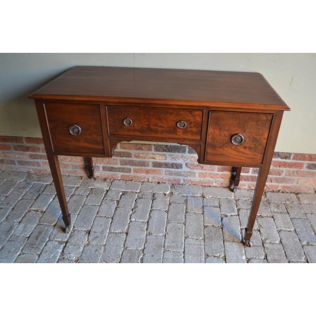 Brown Antique Writing Desk in Mahogany For Sale - Image 8 of 10