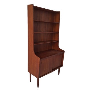 Vintage Danish Teak Bookshelf attributed to Johannes Sorth, 1960s For Sale