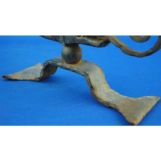 19th Century Art Nouveau Wrought Iron Candelabra with Dragons from A. Mazzucotelli School, Italy, 1920s, Set of 2 For Sale - Image 16 of 18