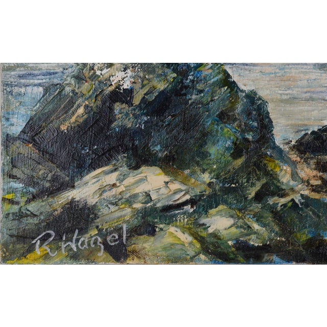 American Northern California Coast and Golden Gate Bridge Oil Painting by Richard Brian Hazel For Sale - Image 3 of 6