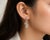Art Deco 14K White Gold Diamond Hanging Drop Dangle Filigree Earrings For Sale - Image 3 of 3