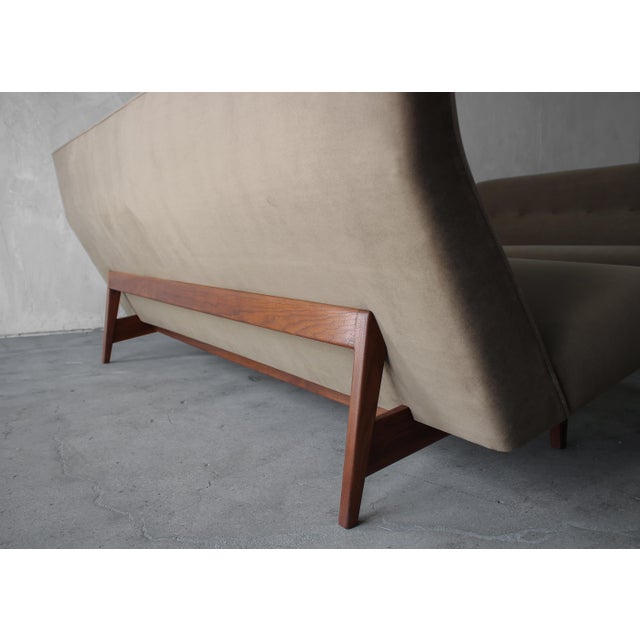 1960s Mid Century Jens Risom Model 250 Armless Sofa - 2 Available For Sale - Image 5 of 8
