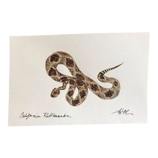 California Rattlesnake Acrylic Painting For Sale