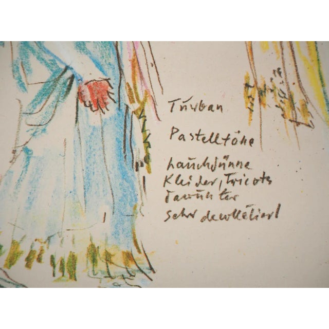 Oskar Kokoschka, Costume Designs for the Masked Ball, 1962, Photolithograph For Sale - Image 5 of 6