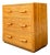 Vintage Bamboo Three-Drawer Chest For Sale