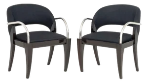 Mitchell Pickard X Brueton Willow Armchairs, Pair