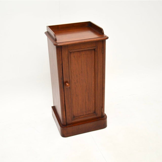 Antique Victorian Bedside Table, 1860s For Sale - Image 9 of 9