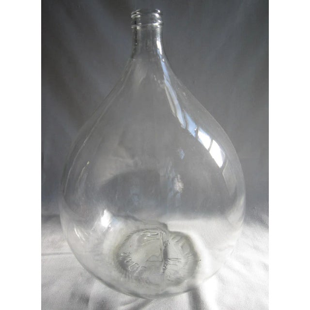 Vintage Large Scale Italian Glass Demijohn For Sale - Image 4 of 5