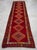 1960s Turkish Hand-Knotted Runner Rug Kitchen Hallway Decor Red & Pink 3x13 Ft Approx For Sale - Image 9 of 16