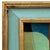 Various Artists Contemporary Abstract Oil Painting in Vintage Blue Painted Frame For Sale - Image 4 of 6