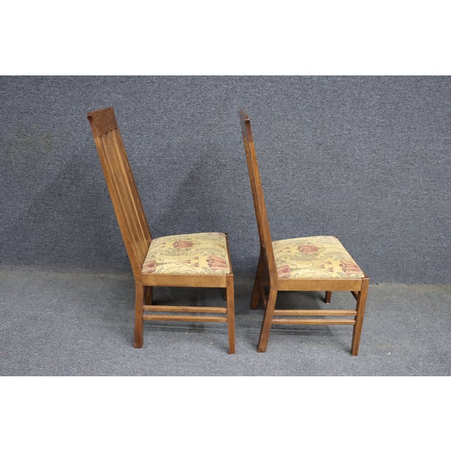 Set of 4 Stickley Mission Oak Dining Chairs For Sale - Image 11 of 15