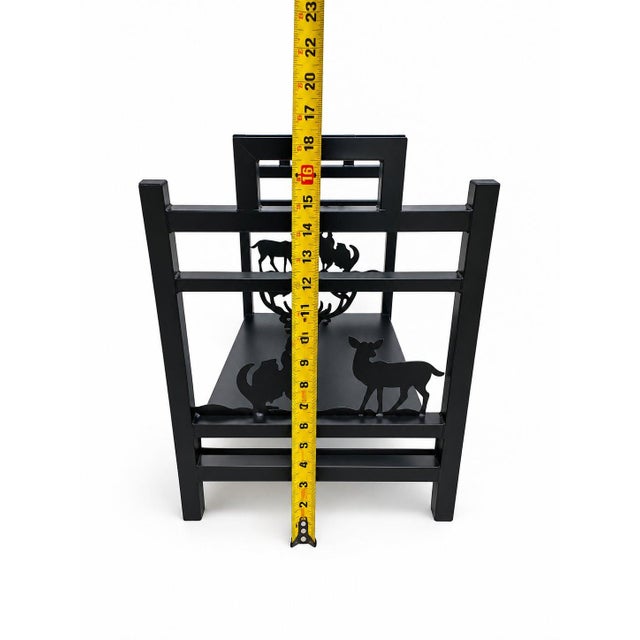 Inno Stage Firewood Holder Log Lumber Wood Rack Fireplace Iron For Sale - Image 4 of 6