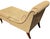 Wood Early 20th Century Councill Furniture Mid-Century Modern Neoclassical Chaise Lounge With Carved Mahogany Legs and Brass Casters For Sale - Image 7 of 11