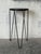 Black Stone Mosaic Top Plant Pedestal With Metal Hairpin Legs Vintage 1970s For Sale - Image 4 of 10