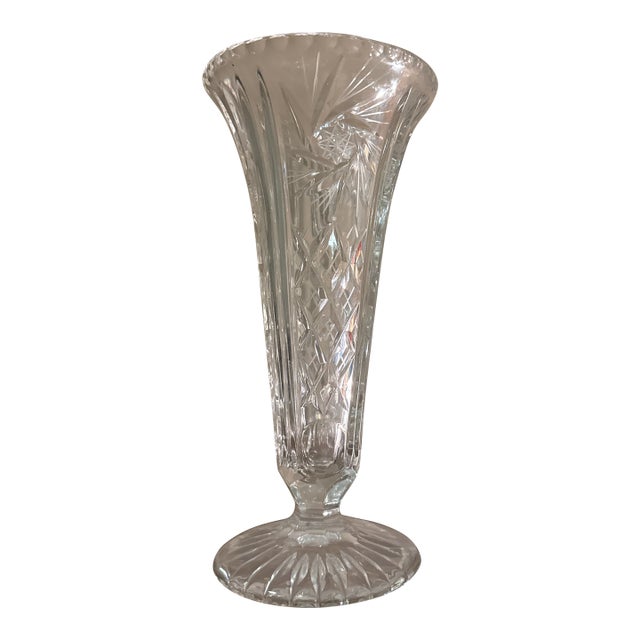 Bohemian Star Glass Vase For Sale