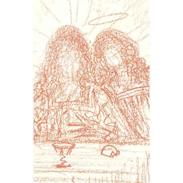 Abstract 1968 Salvador Dalí Biblia Sacra "Et Post Buccellam Introivit in Eum Satanas" (Satan Entered Into Him...) For Sale - Image 3 of 11