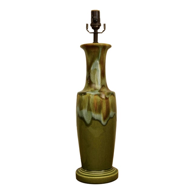 Mid Century Studio Ceramic Lamp For Sale