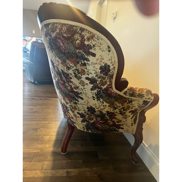 This sofa is part of a suite of Carlton McLendon Victorian reproduction furniture we purchased new in 2002 from the H.R....