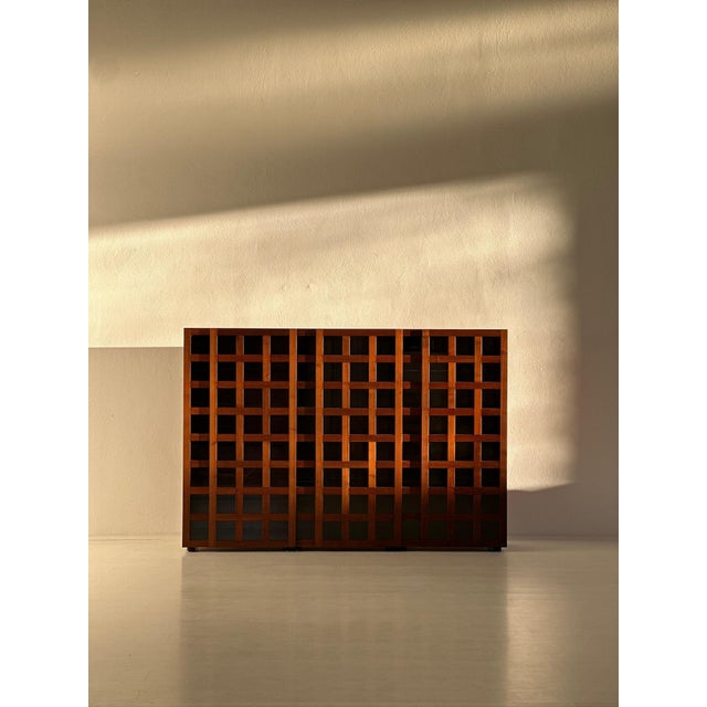 Model LB65 Display Cabinet in Mahogany by Marco Zanuso for Poggi, Italy, 1970s For Sale - Image 9 of 9