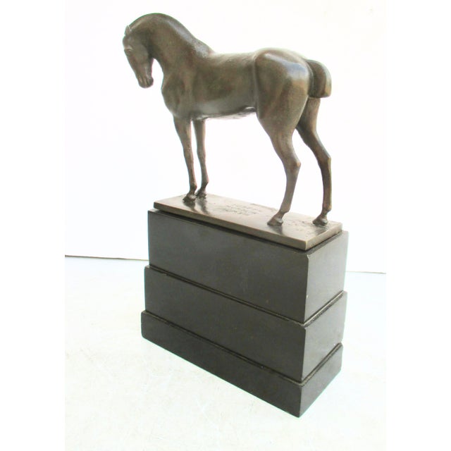 Art Deco Horse Sculpture by Josef Humplik Dated 1913 For Sale - Image 3 of 9