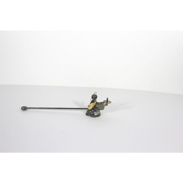 Vintage Silver and Brass Angel Candle Snuffer Christmas Decor For Sale - Image 4 of 8