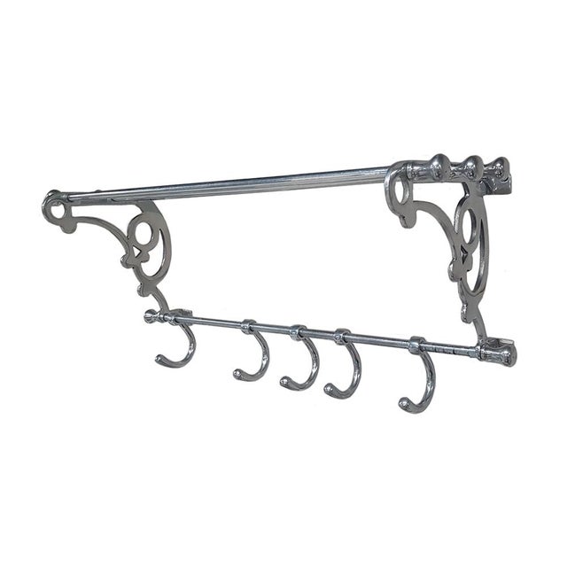 Art Nouveau Revival French Train Luggage Rack, 1970s For Sale - Image 6 of 6