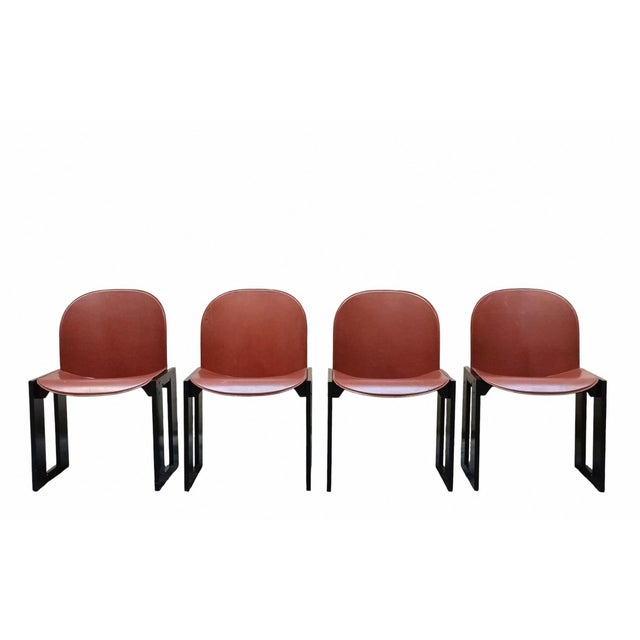 Vintage Italian Dialogo Chairs by Afra & Tobia Scarpa for B&B Italia, 1970s, Set of 4 For Sale - Image 10 of 10