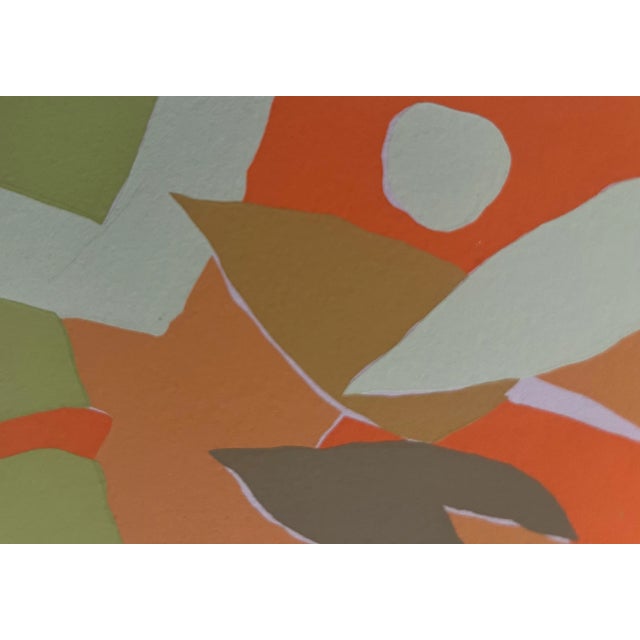 Mid-Century Modern Mid Century Abstract Silk Screen Print Signed For Sale - Image 3 of 13