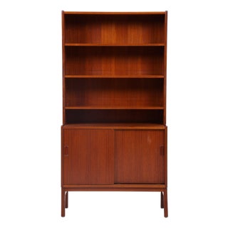 Mid-Century Teak Bookcase in Wood, 1960s For Sale