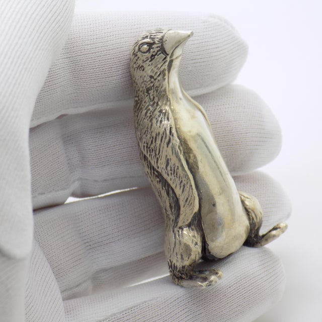 A vintage Italian penguin figurine, handcrafted in Arezzo (AR), Tuscany, Italy during the 1960s/1970s in Continental...