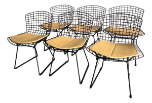 Model 420 Dining Chairs by Harry Bertoia for Knoll International, 1970s, Set of 6