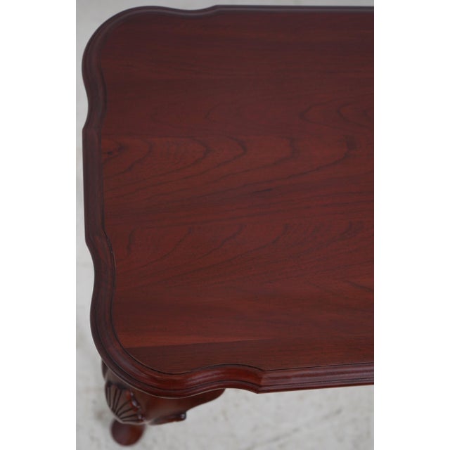 Ethan Allen Georgian Court Cherry Sofa Table For Sale - Image 9 of 18