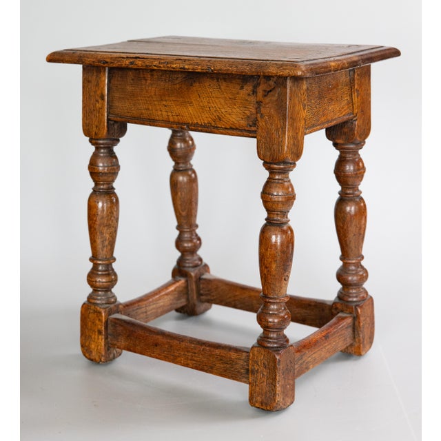 Antique 19th Century English Oak Joint Stool For Sale - Image 10 of 10