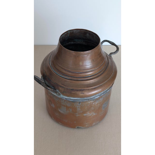 Metal Antique 19th Century Copper Milk Can For Sale - Image 7 of 11