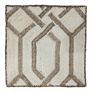 Handmade Abaca Premium Natural Fiber Rugs 2x2Ft. For Sale