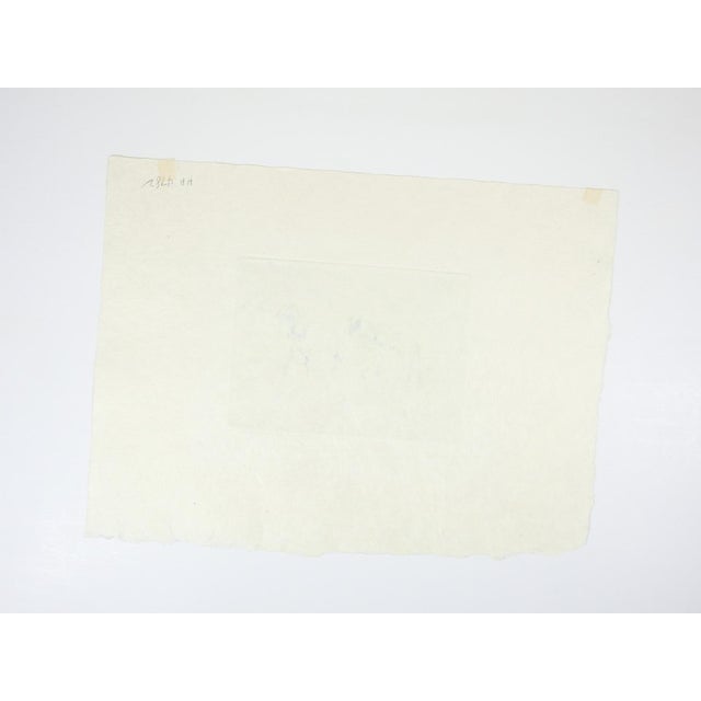 Late 20th Century Kaiko Moti Horses in Harness Etching For Sale - Image 4 of 4