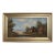 Vintage European Coastal Village Oil Painting Signed Dated 1961 Framed Landscape For Sale