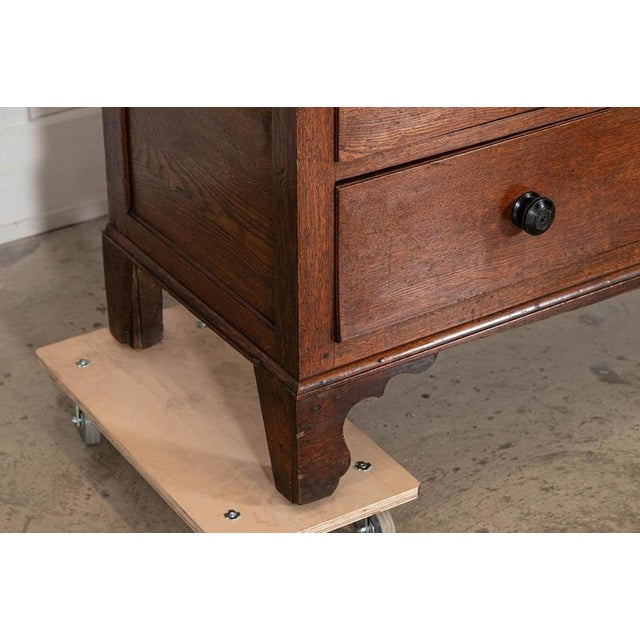 Large 19th Century English Georgian Oak Housekeepers Cupboard, 1820 For Sale - Image 11 of 18
