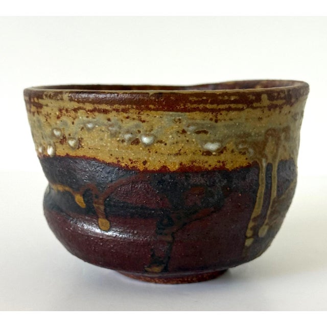American Brilliant Clog-Form Ceramic Tea Bowl by Toshiko Takaezu For Sale - Image 3 of 16