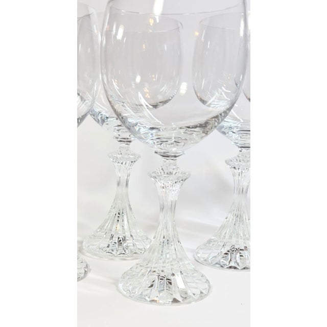 Vintage Mikasa Crystal Goblets- Set of 6 For Sale - Image 6 of 8